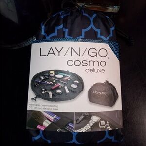 Cosmo Deluxe Black Cosmetic Bag
